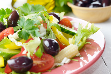 Healthy vegetable fresh organic salad