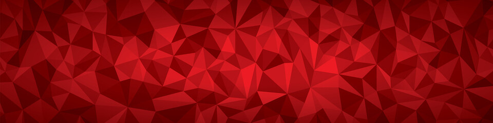 Fototapety  Abstract vector geometry background, red planes panorama