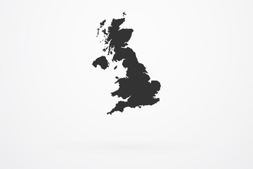 England Country Vector Map