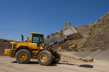 Obraz na płótnie Canvas bulldozer in action