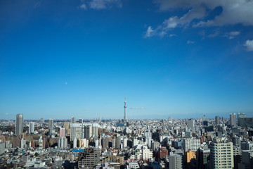 東京風景　青空