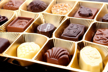 various chocolate candies