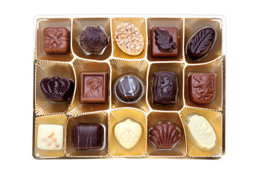 various chocolate candies