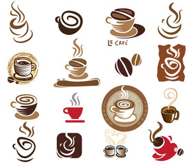 Coffee and Tea design elements.