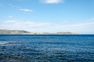 Sea bay on the island
