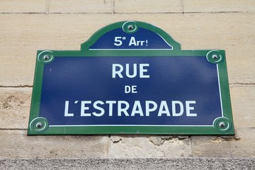 Fototapeta premium Paris street - Rue de l'Estrapade