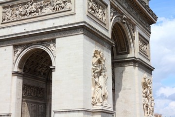 Fototapeta na wymiar Triumphal Arch in Paris
