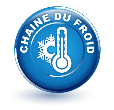 chaine du froid sur bouton bleu