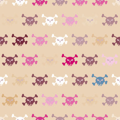 seamless background with symbols of Halloween