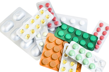 Different tablets of different colors