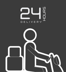 Delivery design, vector illustration.