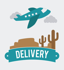 Delivery design, vector illustration.