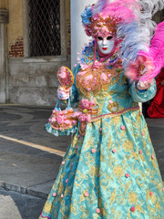 Fototapeta na wymiar Fuxia - Carnevale Venezia