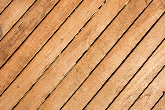 picture of diagonal timber decking