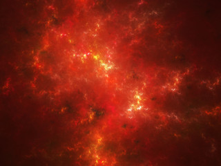 Fototapeta na wymiar Nebula with hot plasma