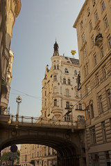 Tiefer Graben (street) and Hohe Brucke (High Bridge).