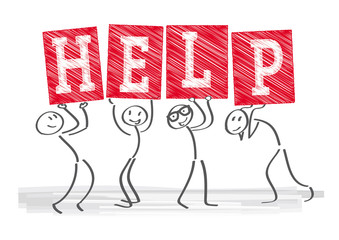 Obraz premium Hilfsangebot, Service