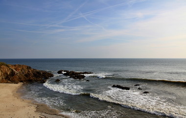 Plage sur La Côte sauvage.