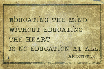 educating heart print
