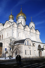 Fototapeta na wymiar Archangels church. Moscow Kremlin. UNESCO Heritage Site.