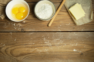 Baking background with copyspace