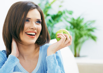 Smiling girl portrait. Beauty