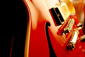 Jazz Guitar Closeup