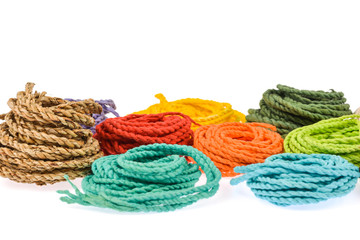 colorful rope  made from mulberry paper