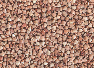 Buckweat grain macro background