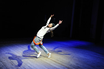 the professional dancer works at a scene
