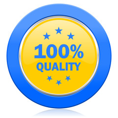 quality blue yellow icon