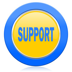 support blue yellow icon