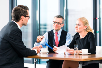 Business - Meeting oder Besprechung in einem Büro