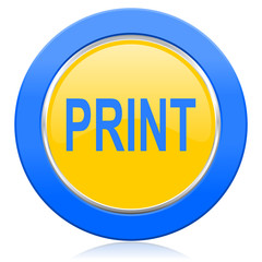 print blue yellow icon