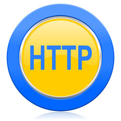 http blue yellow icon