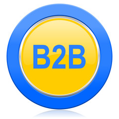 b2b blue yellow icon