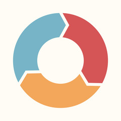 Circular infographic template for cycling diagram, graph, presen