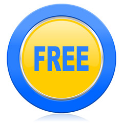free blue yellow icon