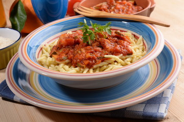 TROFIE TOMATO SAUCE WITH ZUCCHINI