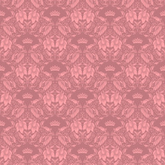 damask seamless floral pattern