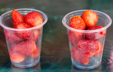 Berry strawberry in the market in Thailand
