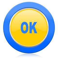 ok blue yellow icon