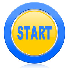 start blue yellow icon
