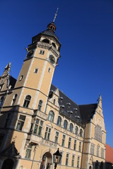 Fototapeta na wymiar Rathaus des anhaltinischen Köthen