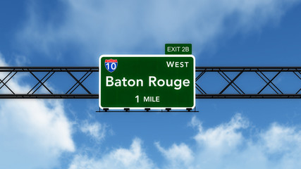 Baton Rouge USA Interstate Highway Sign