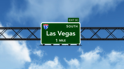 Las Vegas USA Interstate Highway Sign
