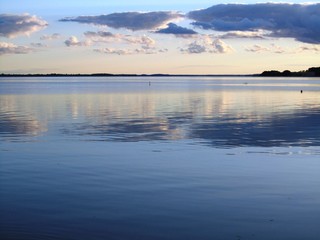 Obraz na płótnie Canvas Sonnenuntergang am Achterwasser - Insel Usedom - Ostsee