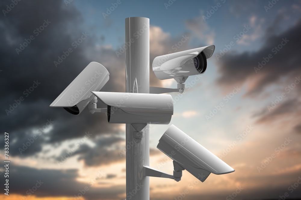 Poster Composite image of cctv camera