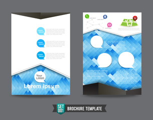 Flyer Brochure background template 0001