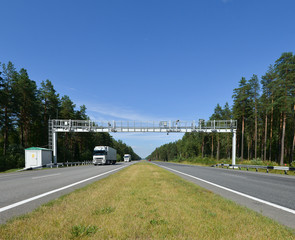 road in Russian forest